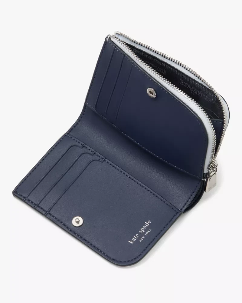 Devin Colorblocked Small Compact Wallet