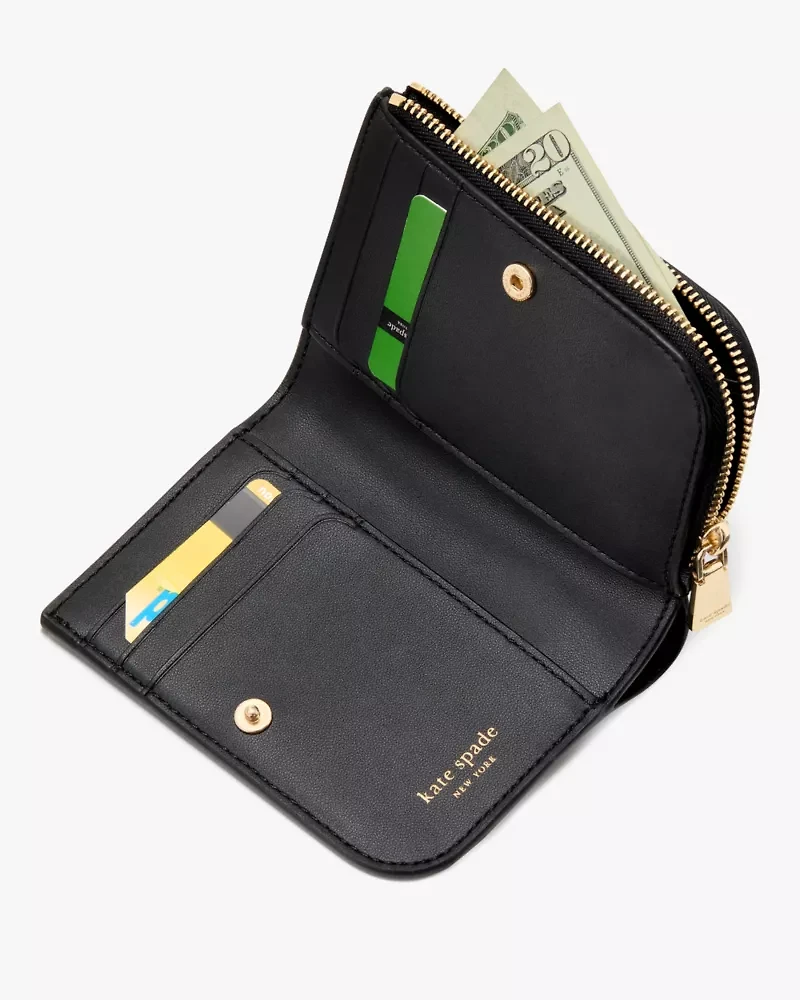 Devin Colorblocked Small Compact Wallet