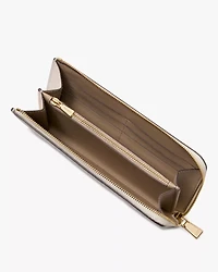 Devin Colorblocked Zip Around Continental Wallet