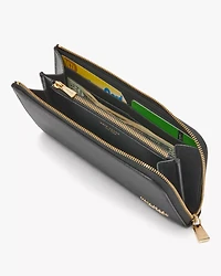 Devin Colorblocked Zip Around Continental Wallet