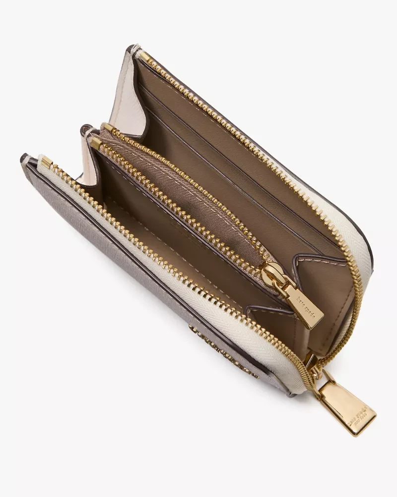 Devin Colorblocked Zip Card Case