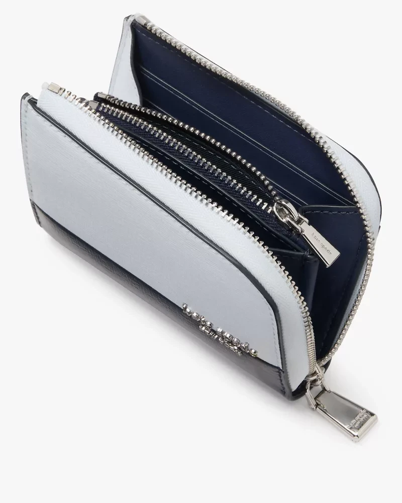 Devin Colorblocked Zip Card Case