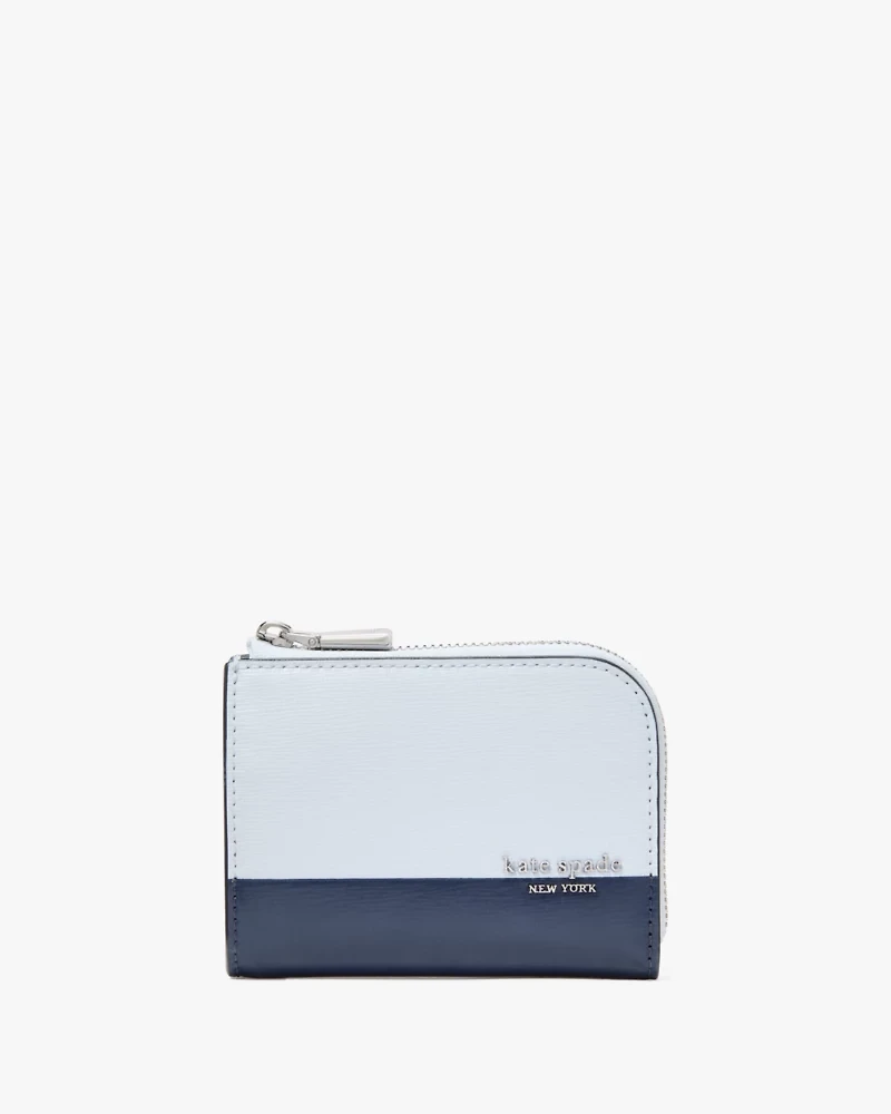 Devin Colorblocked Zip Card Case