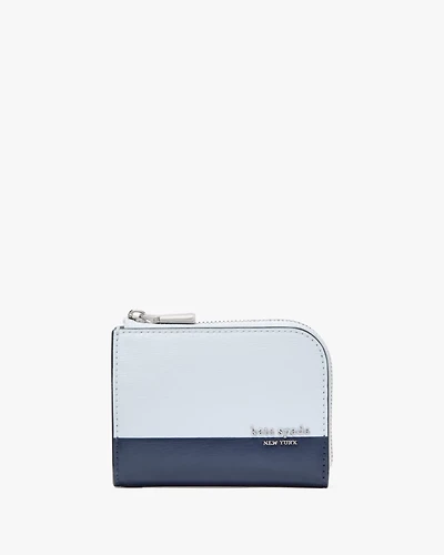Devin Colorblocked Zip Card Case