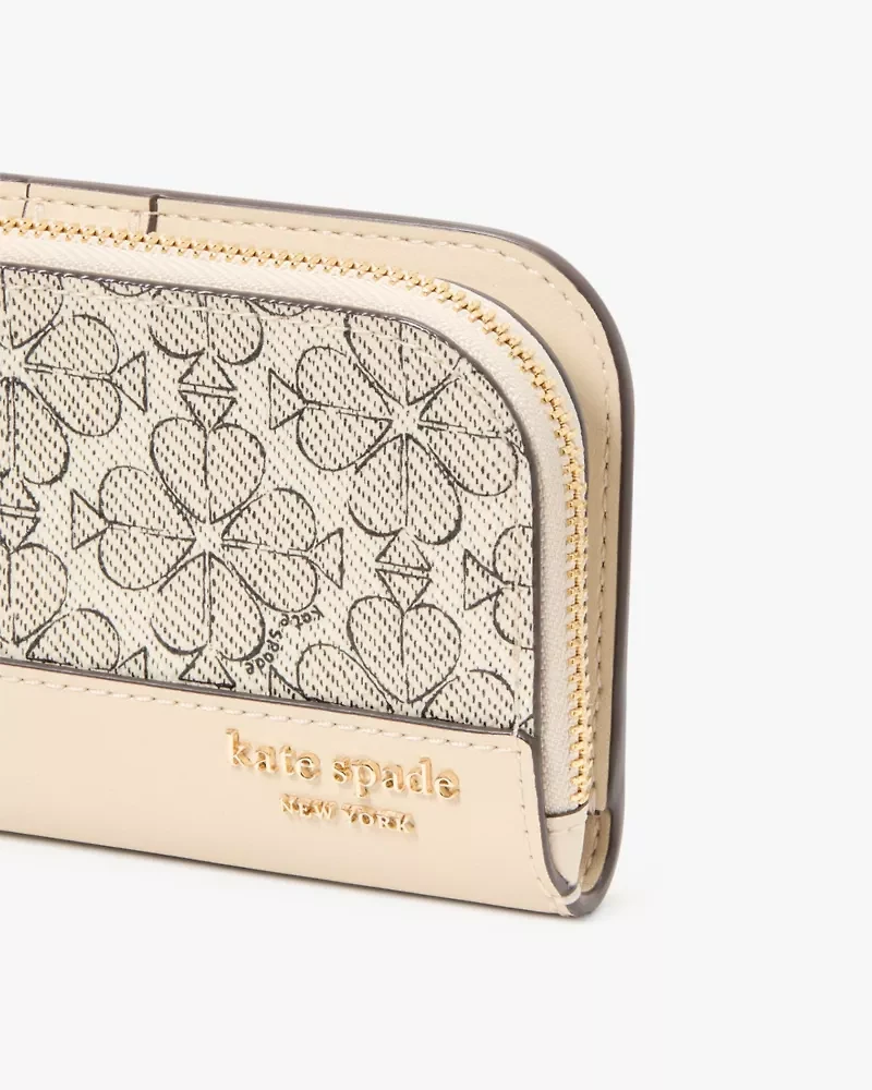 Spade Flower Small Slim Bifold Wallet