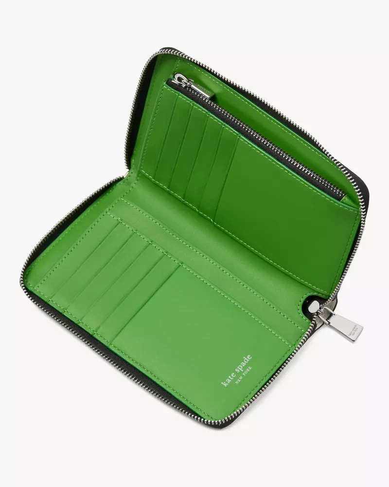 Label Medium Zip-around Wallet