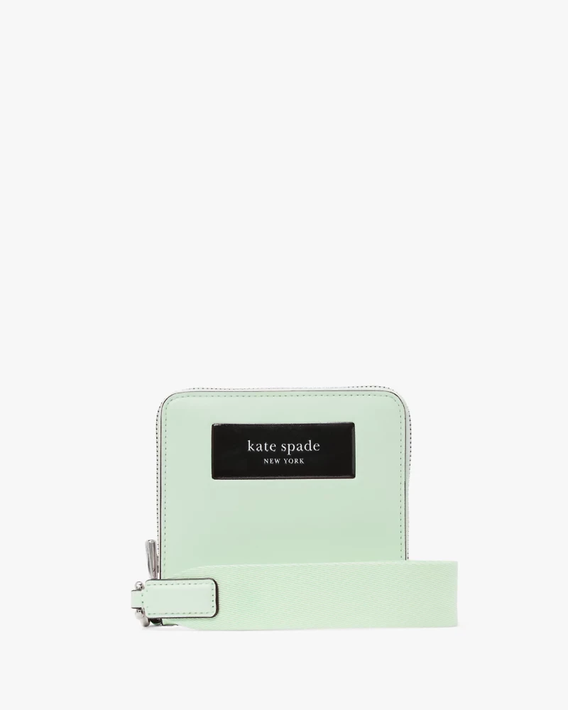 Label Small Compact Webbed Wristlet
