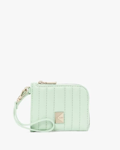 Deco Quilted Card Case Wristlet