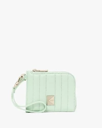 Deco Quilted Card Case Wristlet