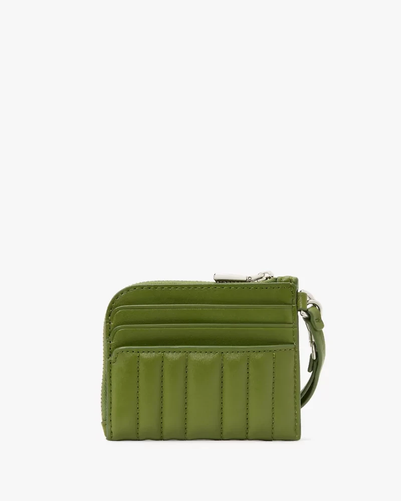 Deco Quilted Card Case Wristlet