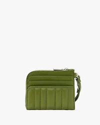 Deco Quilted Card Case Wristlet