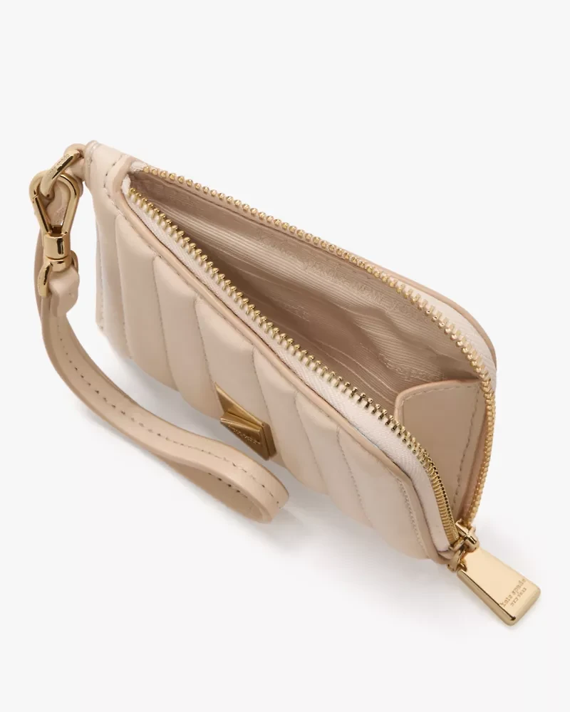 Deco Quilted Card Case Wristlet