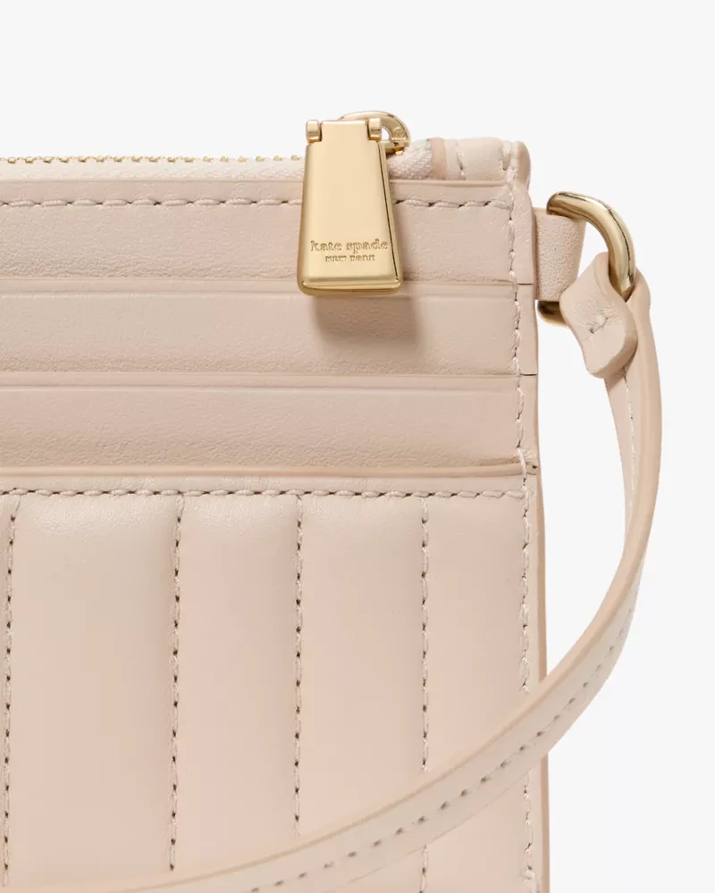 Deco Quilted Card Case Wristlet