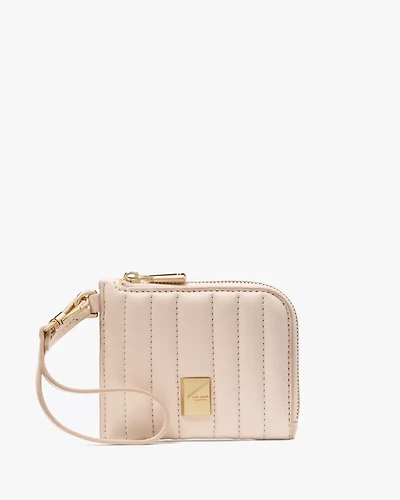 Deco Quilted Card Case Wristlet