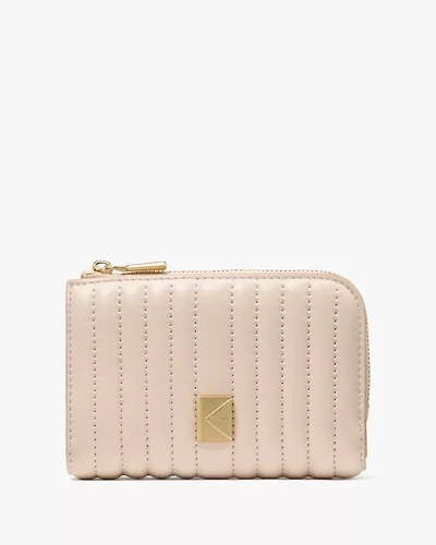 Deco Quilted Compact Wallet