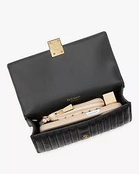 Deco Quilted Mini Flap Chain Crossbody