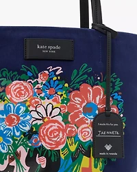On Purpose Bouquet Canvas Large Tote