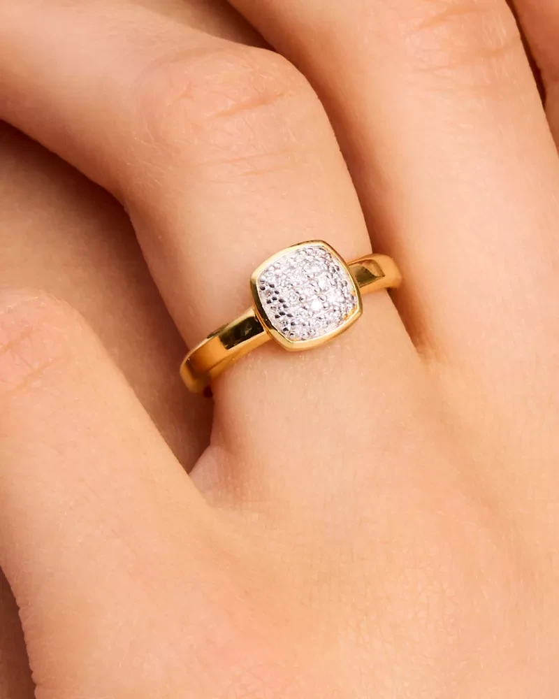 Kate Spade Fine Time To Shine Pavé Diamond Ring