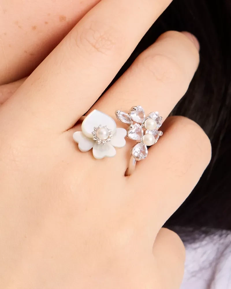 Precious Pansy Wrap Ring