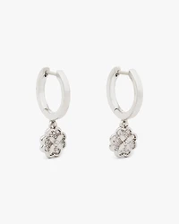 Heritage Bloom Huggie Drop Earrings