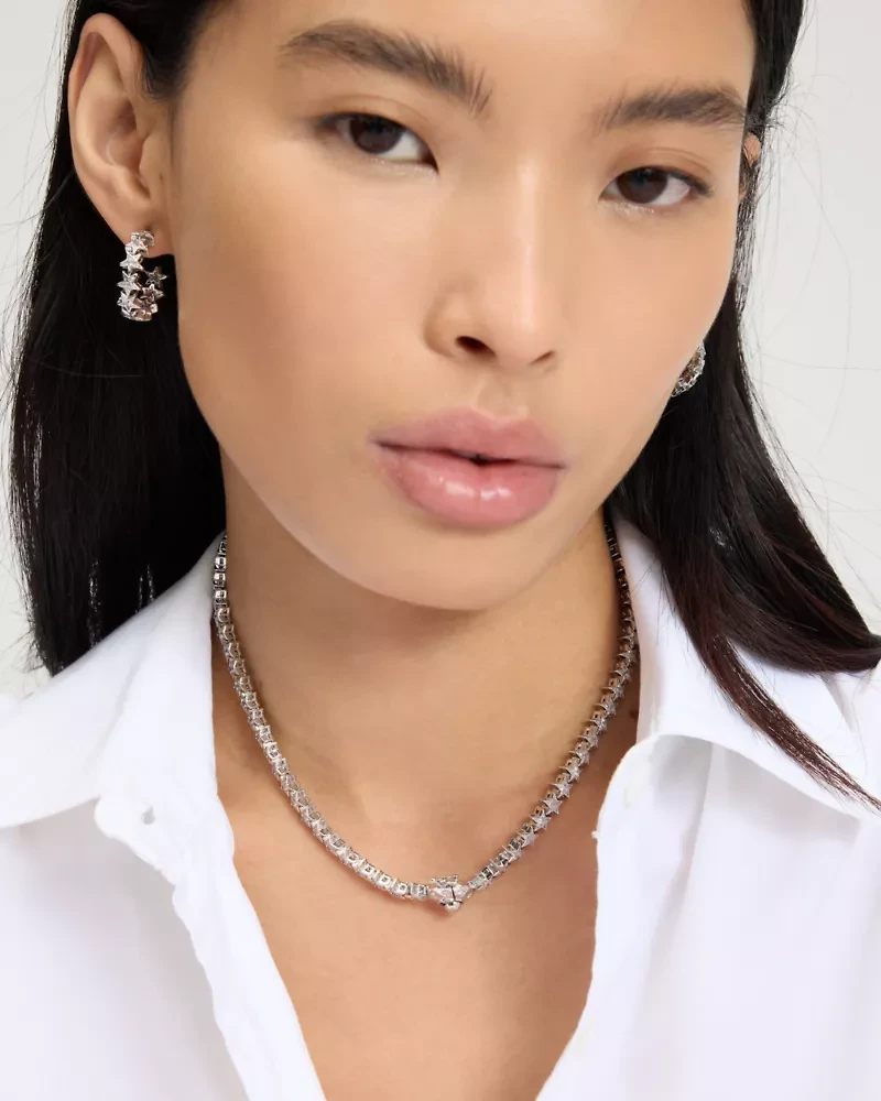Space Cadet Star Tennis Necklace
