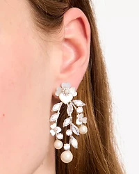 Precious Pansy Chandelier Earrings