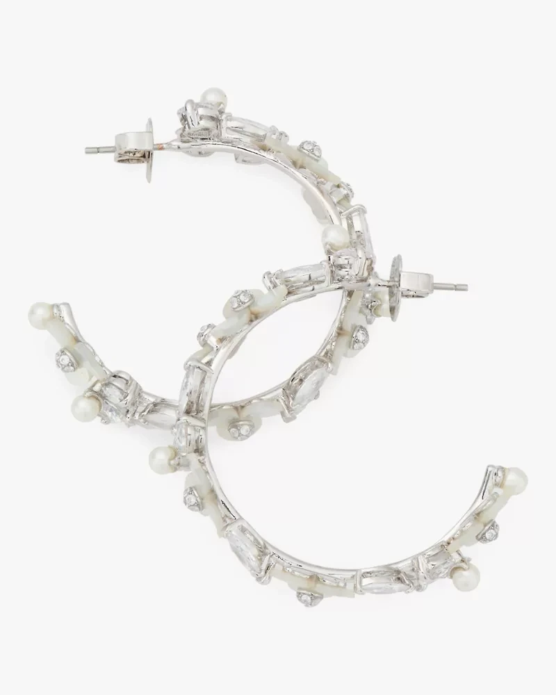 Precious Pansy Hoops