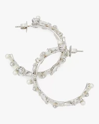 Precious Pansy Hoops