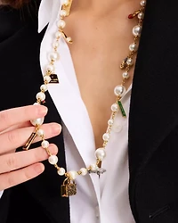 New York Minute Statement Charm Necklace