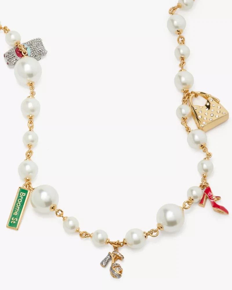 New York Minute Statement Charm Necklace