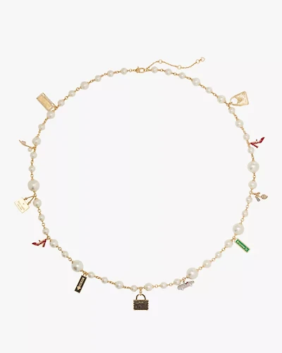 New York Minute Statement Charm Necklace