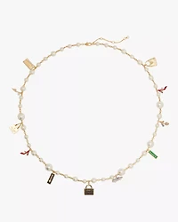 New York Minute Statement Charm Necklace