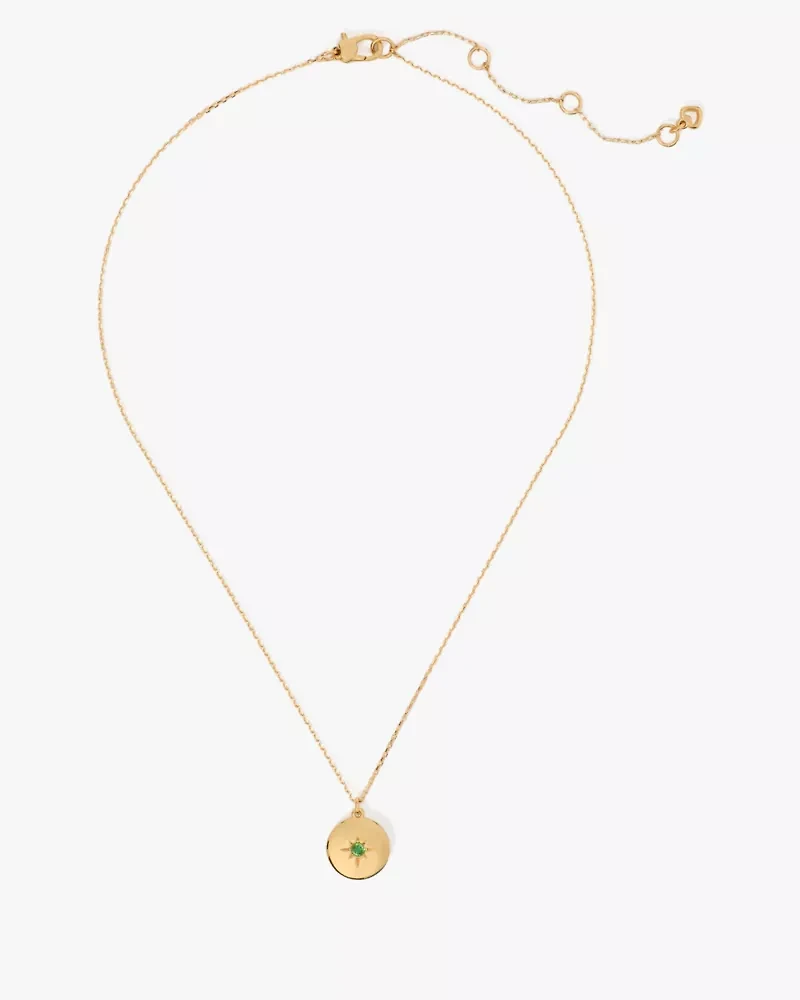 The Color Spark Collection Green Joy Medallion Necklace