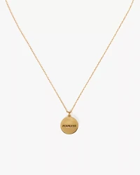 The Color Spark Collection Blue Fearless Medallion Necklace