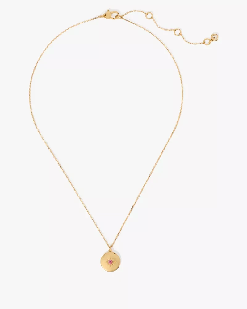 The Color Spark Collection Pink Peace Medallion Necklace