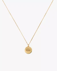The Color Spark Collection Pink Peace Medallion Necklace