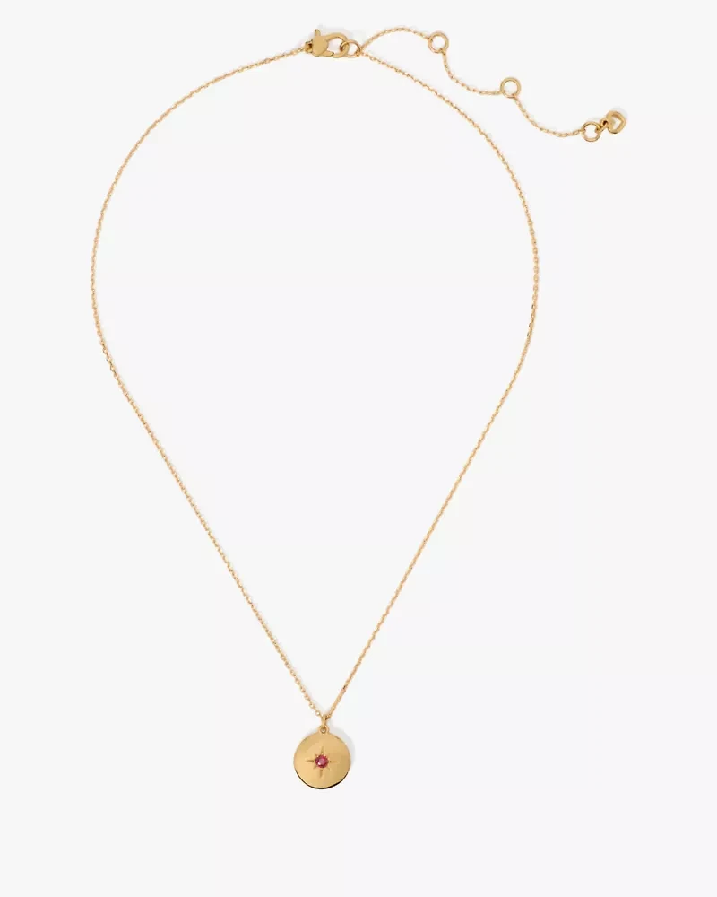 The Color Spark Collection Red Strength Medallion Necklace