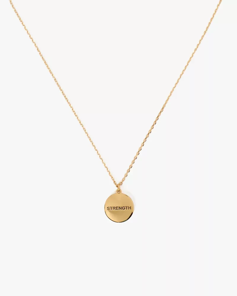 The Color Spark Collection Red Strength Medallion Necklace