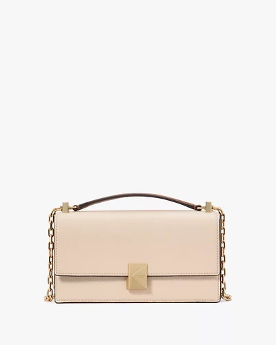 Deco Colorblocked Mini Flap Chain Crossbody