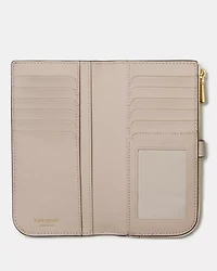Deco Colorblocked Zip Slim Wallet