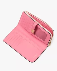 Deco Colorblocked Zip Slim Wallet