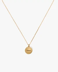 The Color Spark Collection Clear Inspire Medallion Necklace