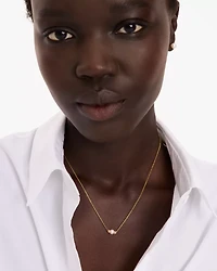 Kate Spade Fine Meant To Be Pearl & Diamond Pendant