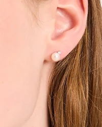 Kate Spade Fine Meant To Be Pearl & Diamond Studs