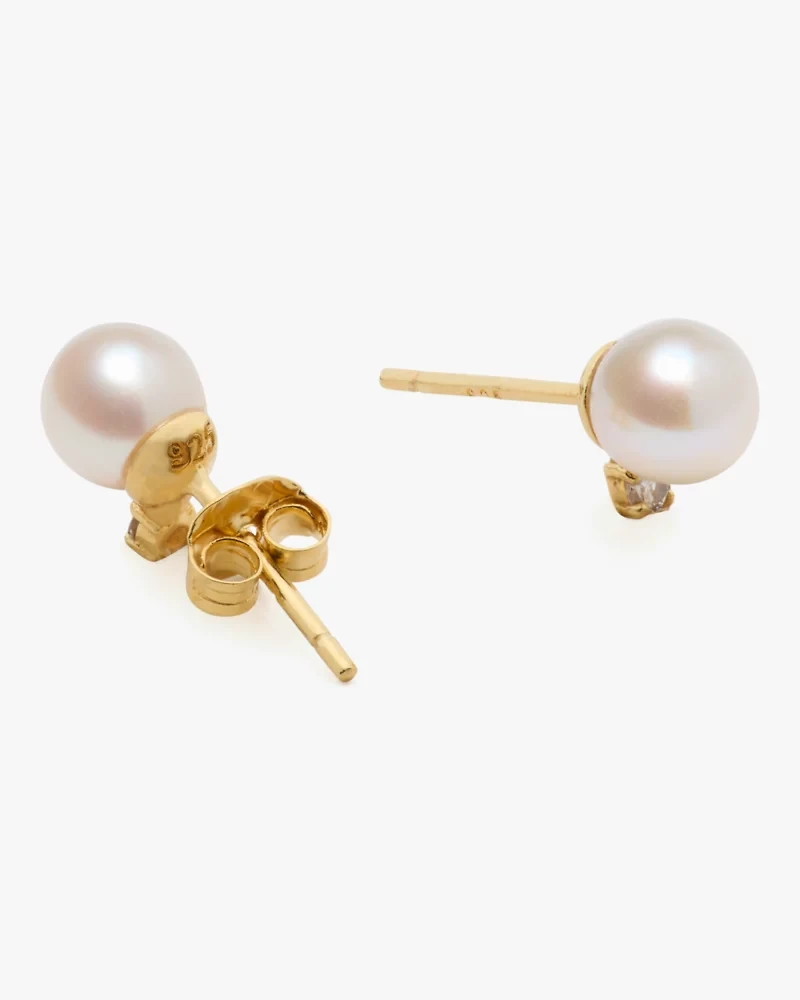 Kate Spade Fine Meant To Be Pearl & Diamond Studs