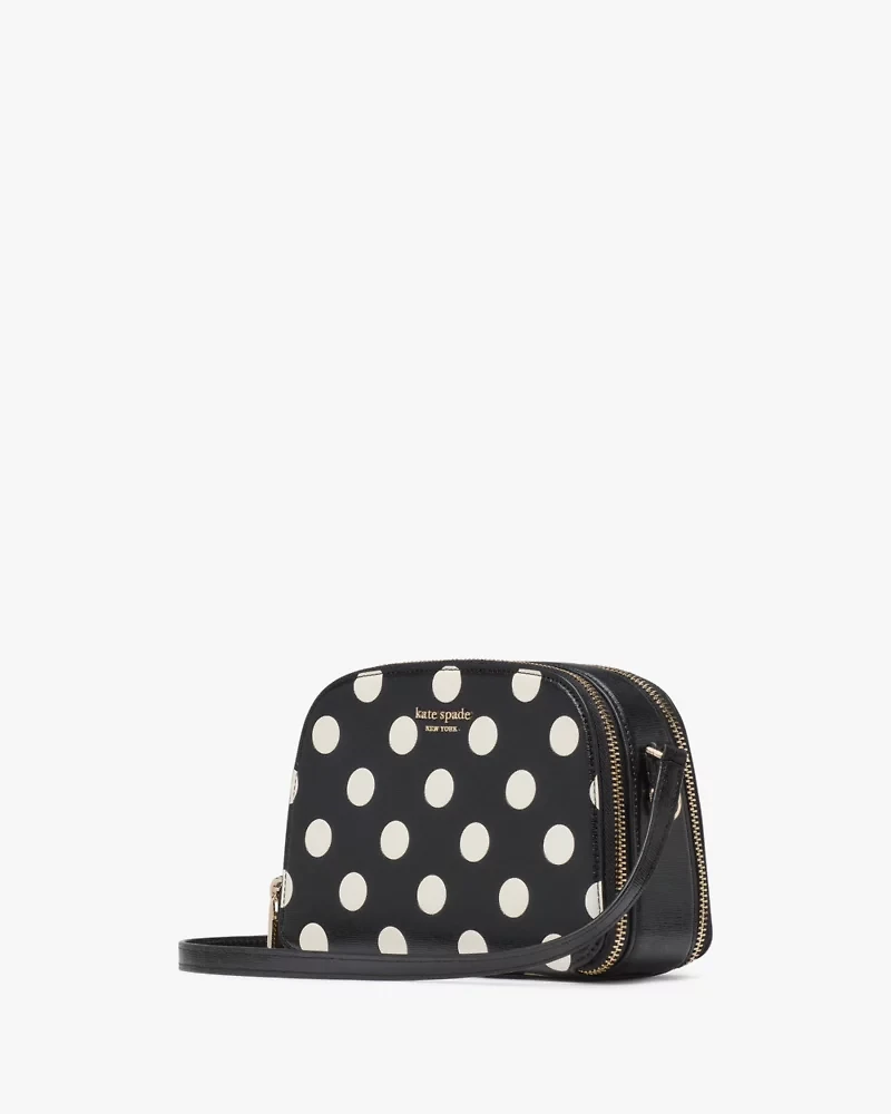 Devin Breezy Dot Double Zip Dome Crossbody