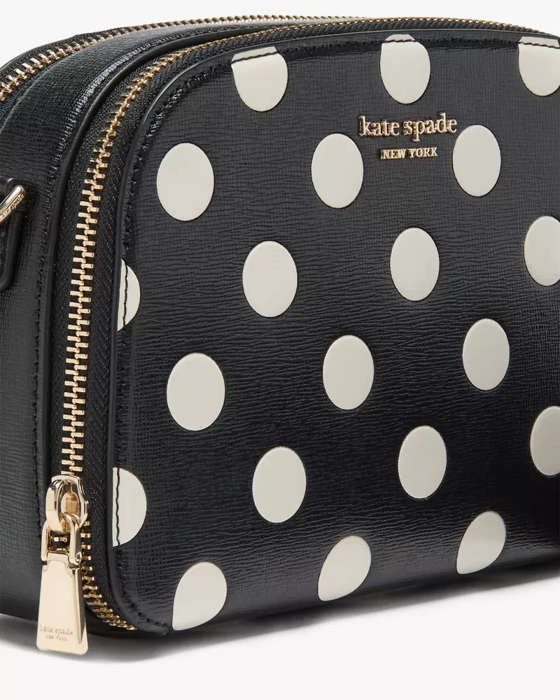 Devin Breezy Dot Double Zip Dome Crossbody