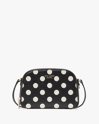 Devin Breezy Dot Double Zip Dome Crossbody