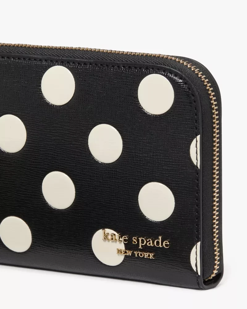 Devin Breezy Dot Zip Around Continental Wallet