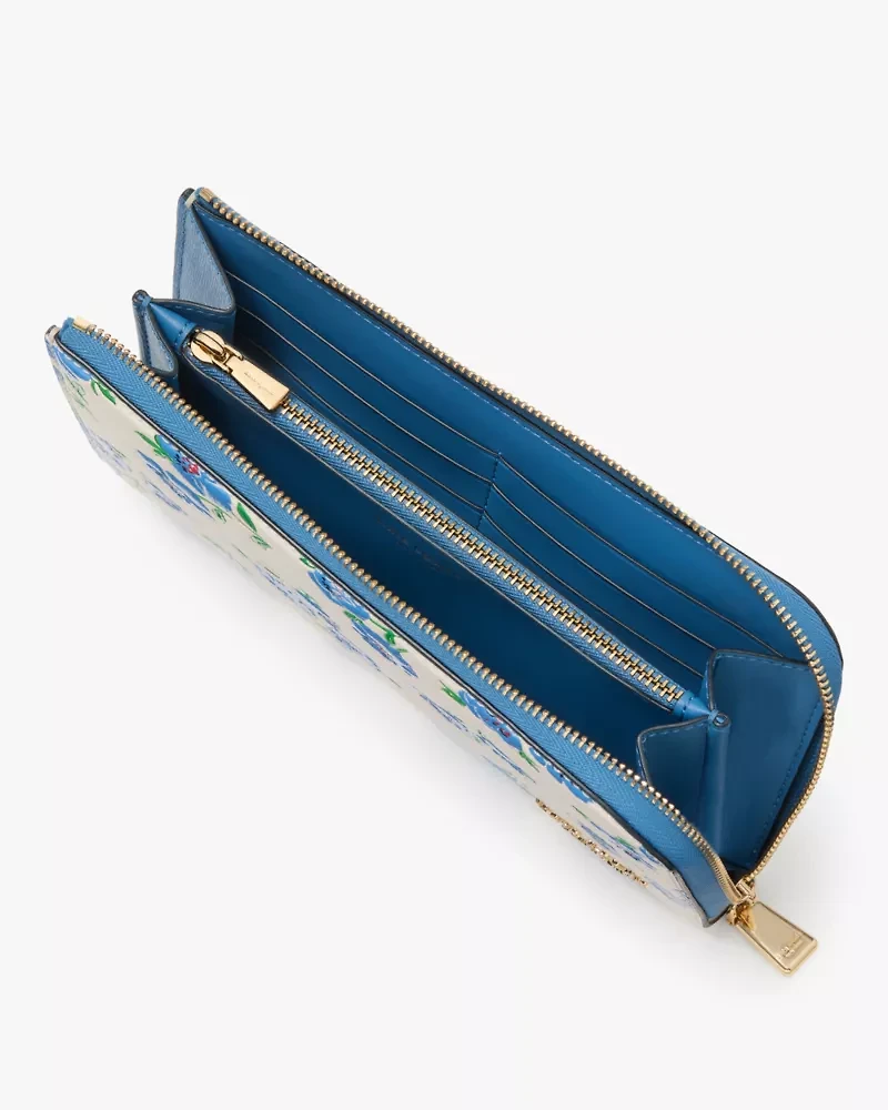 Devin Springtime Blooms Zip Around Continental Wallet